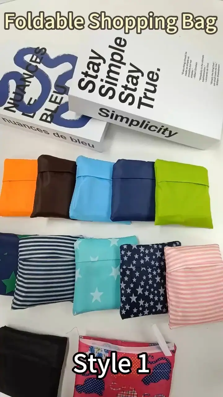 Customized Lightweight Tote Bag Reusable Foldable Shopping Bag 1