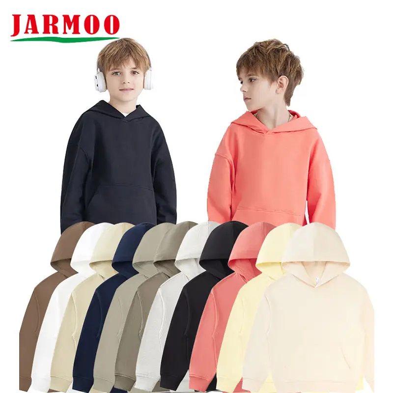 Custom Terry Cotton Pullover Hoodie Kids Hooded for Children 1
