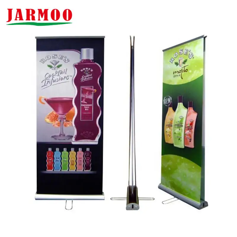 Soporte de pancarta vertical publicitaria personalizada, pancarta retráctil grande, pancarta enrollable 1