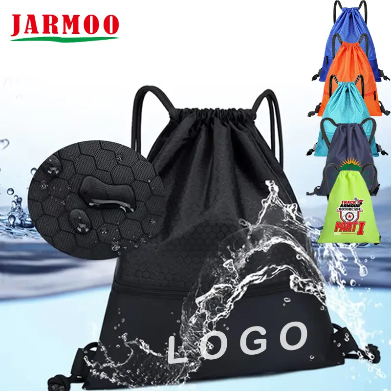 Custom Sport Gym Drawstring Bag Marathon Backpack 1