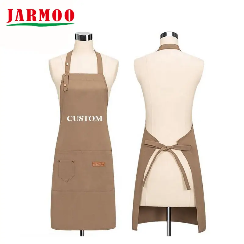 Avental de chef personalizado para publicidade, avental de cozinha em algodão orgânico. 1