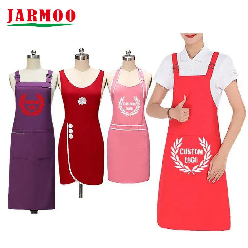 Custom Advertising Chef Apron Kitchen Organic Cotton Cooking Apron 1