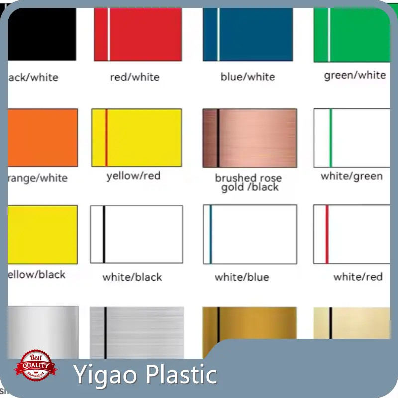 Abs Material Supplier ABS Double Color Sheets - - Yigao Plastic 1