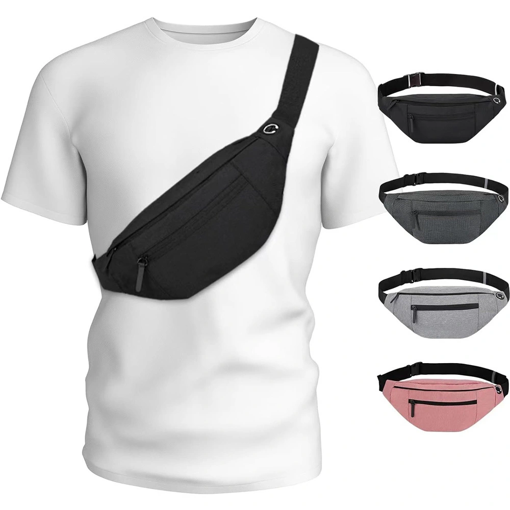 Custom Large Crossbody Chest Waist Belt Pouch Traveling Running Sport Sling Bag Fanny Pack Crossbody Waist Bags for Men Women 1