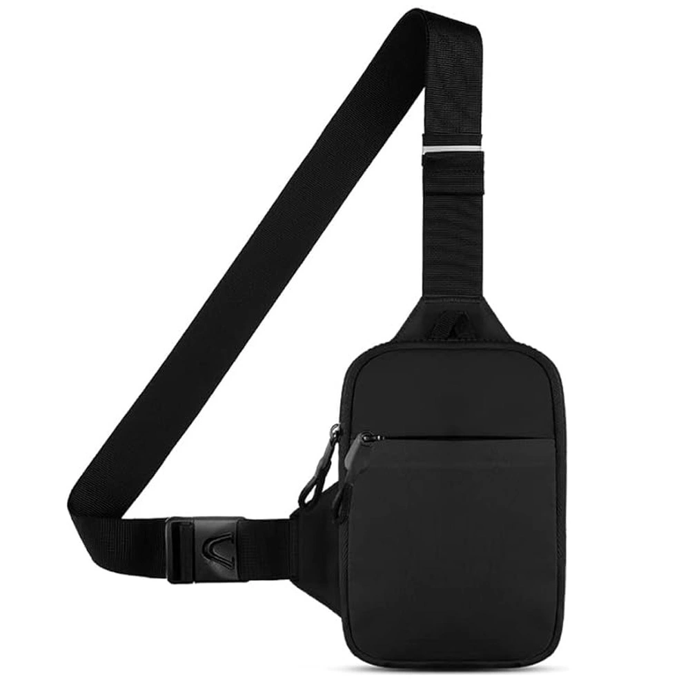 Water Resistant Men's Sports Mini Crossbody Chest Sling Bags Waist Fanny Pack for Men Women Running Workout Travelling 1