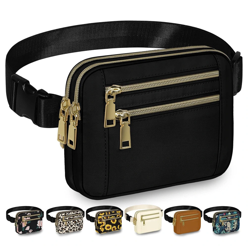 Wholesale Custom Sports Crossbody Belt Pouch Women Men's Waist Bag Fanny Pack with Adjustable Strap for Running Travelling 1