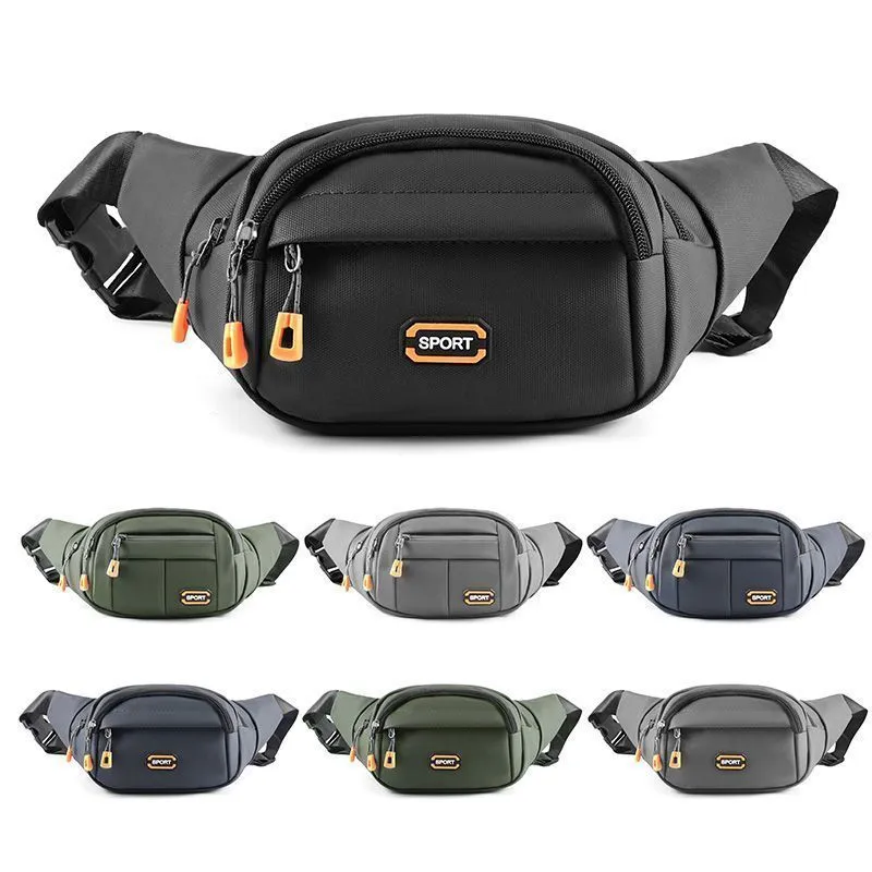 Custom Men's Sport Shoulder Crossbody Fanny Pack Belt Waterproof  Waist Bags with Adjustable Strap 1