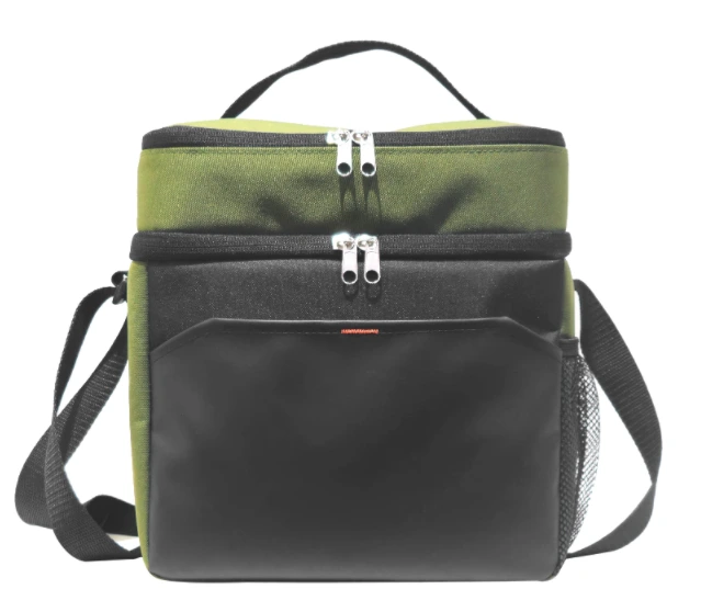 Sac de refroidisseur isolé à double couche pour épicerie extérieure &, Press Hot Press, transport à main / épaule, logo personnalisé 1