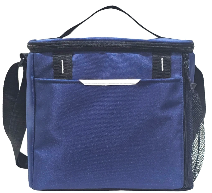 Sac de refroidisseur pour le déjeuner isolé avec une presse chaude Peva, poche avant réfléchissante, bandoulière réglable & logo personnalisé 1