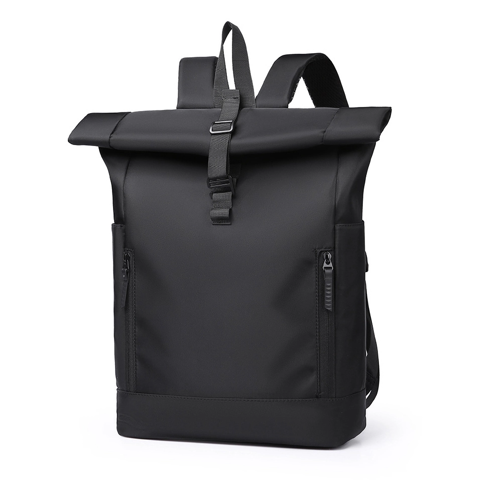 Mochila enrollable con compartimento para portátil de 15,6 pulgadas, impermeable, expandible (18-27 L), ideal para trabajo, negocios, viajes y universidad. 1