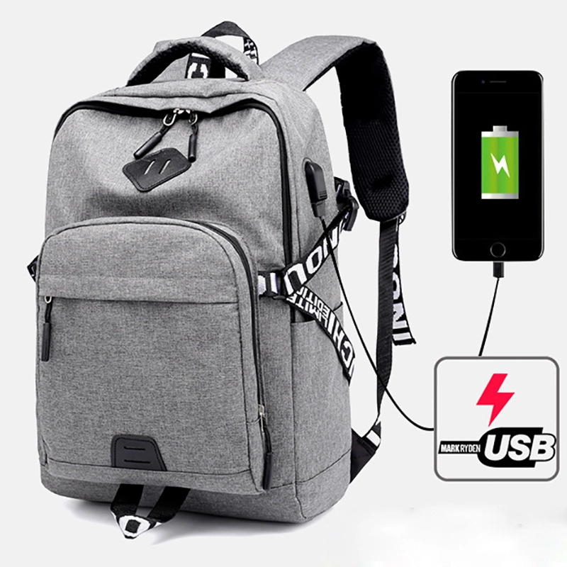 Fashion USB Charging Laptop School Backpack for Students 1
