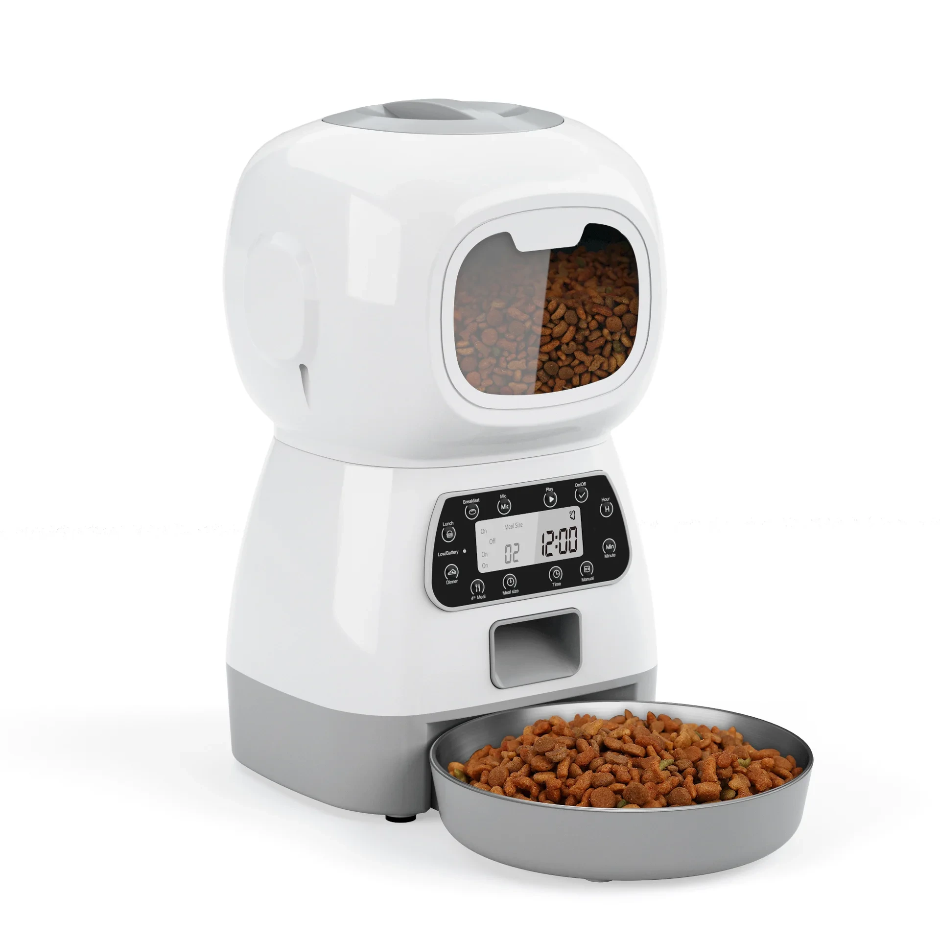 Hot Sale Smart 3.5l Robot Cat and Dog Food Bowl 4 Meals Timed Automatic Voice Play Wifi Apps 1