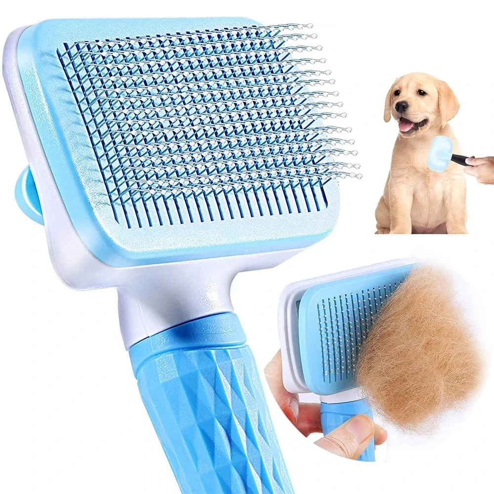 Brosse à poils de chien, peigne de toilettage anti-puces pour chat, produits pour animaux de compagnie, peigne de toilettage pour chien, outil de toilettage 1