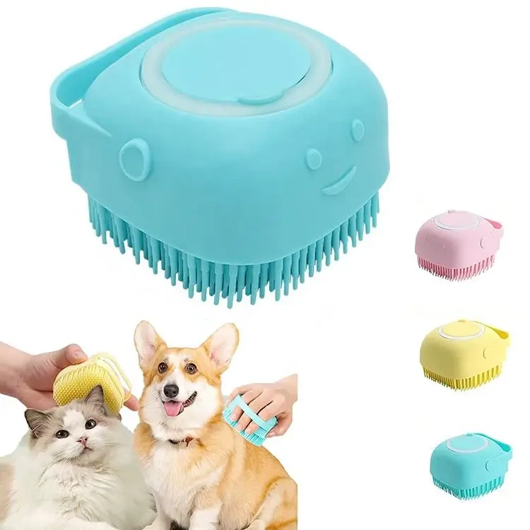Hot Sell Pet Cleaning Grooming Massage Bath Brush For Hair Dematting And Removing 1