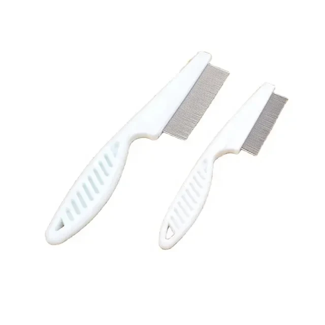 Peigne de nettoyage de poux de puces pour animaux de compagnie, brosse anti-tiques pour chiens, peigne de toilettage pour animaux de compagnie 1