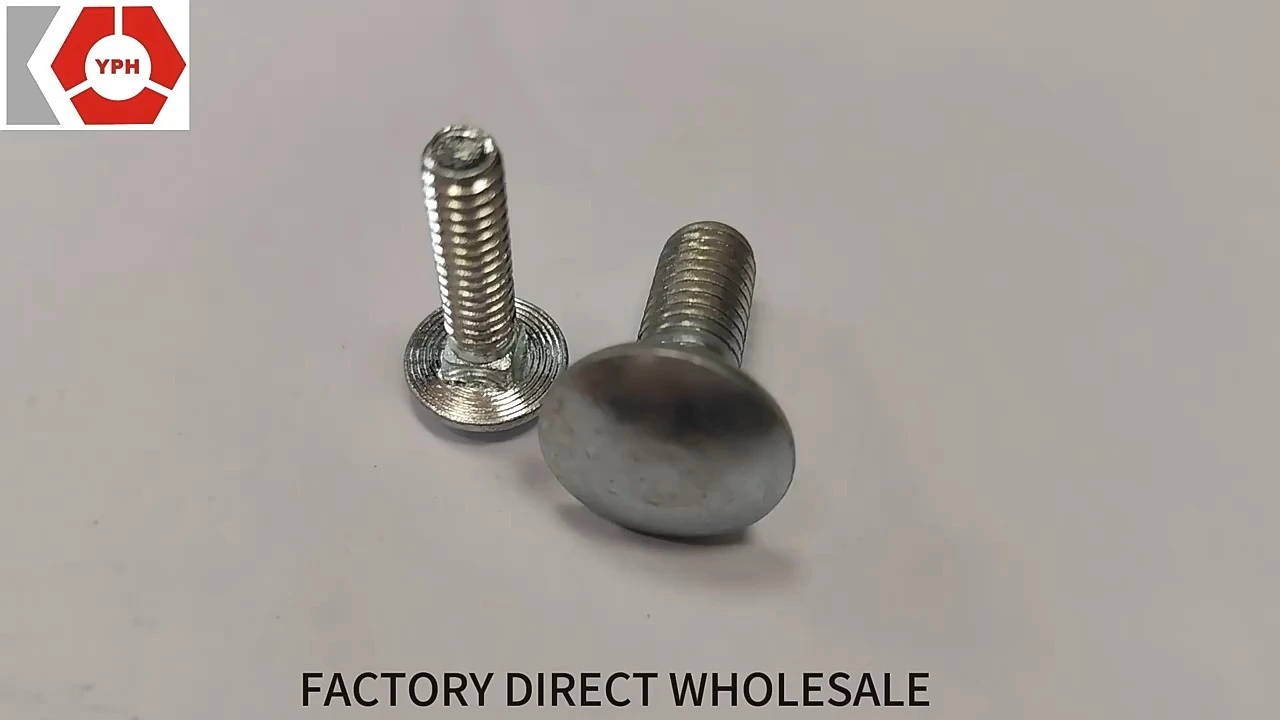 Round head square neck carriage bolt 8.8 grade galvanized carriage bridge screw 1