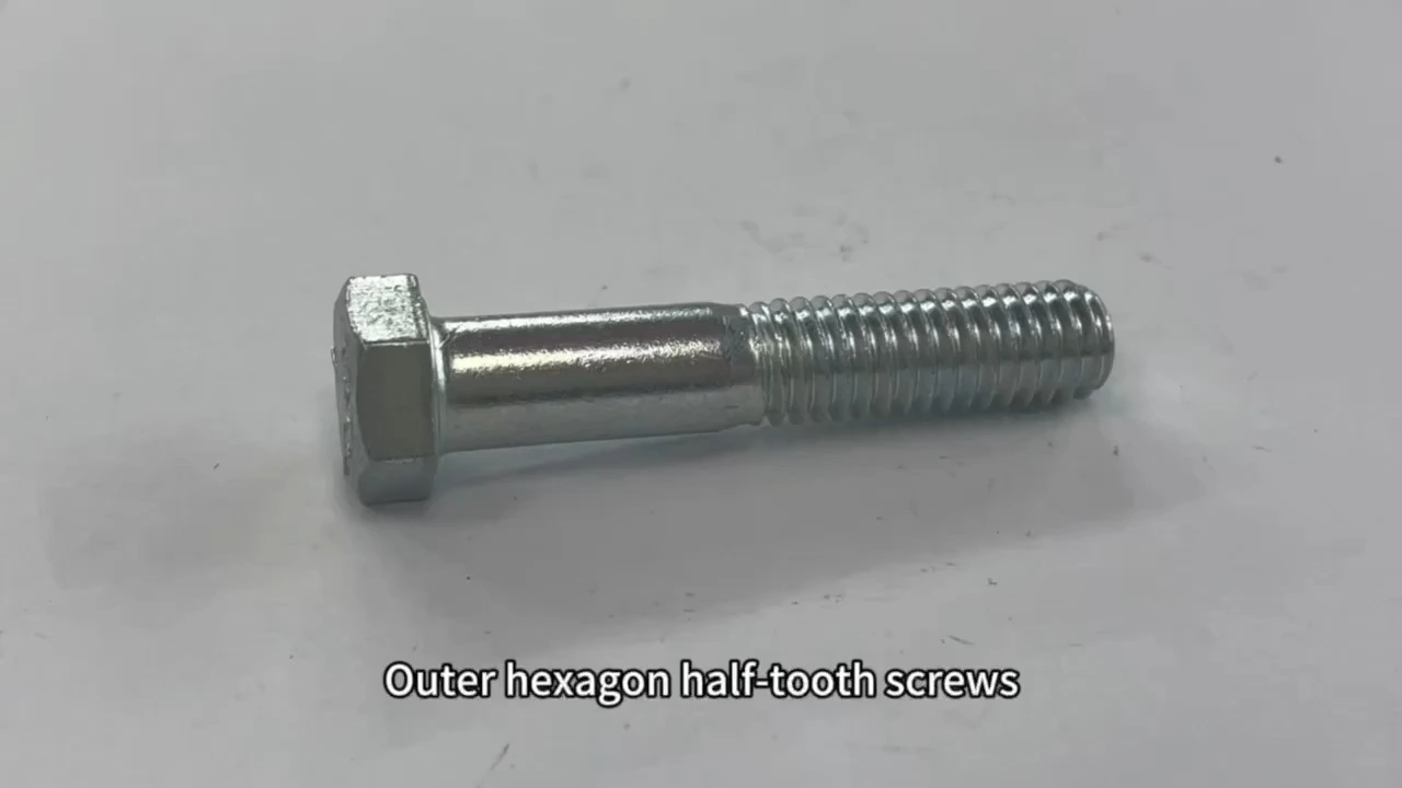 Bulloni a testa esagonale in materiale di zinco GB5782 per vendite dirette in fabbrica Varie lunghezze per applicazioni edili 40mm 50mm 80mm 150mm 1