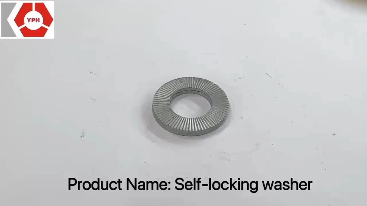 Carbon Steel and Stainless Steel Conical Disk Washer DIN25201 Bolt Locking Flat Washer with Zinc Finish Self-Litting 1