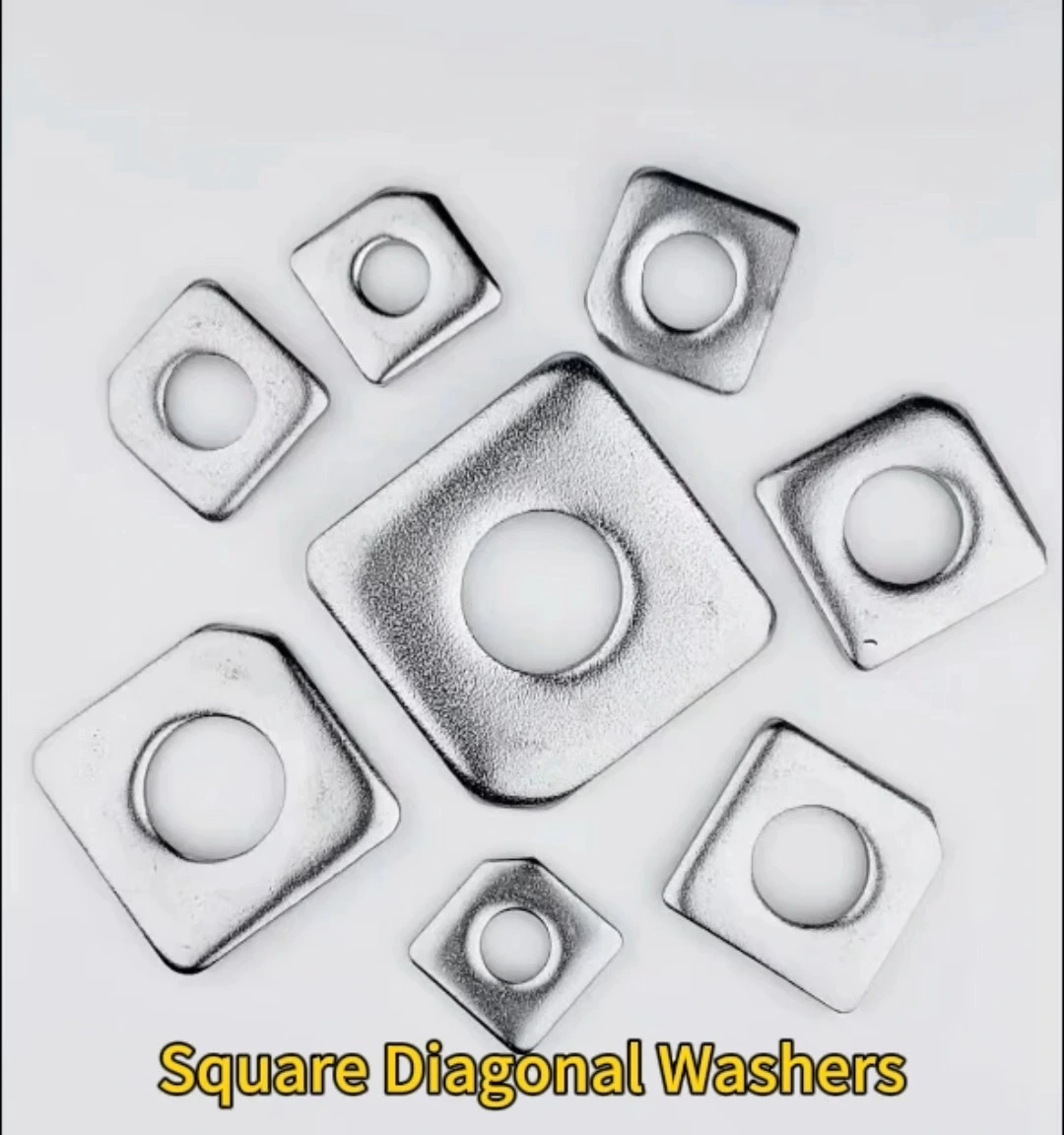 Rondelles diagonales carrées en acier inoxydable GB /T 304 316, haute qualité, M8M10M16M20 1