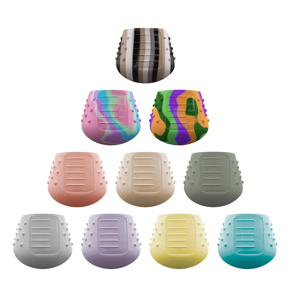Custom Silicone Baby Sippy Cup with Handles - Eco-Friendly Toddler Snack Cup 1