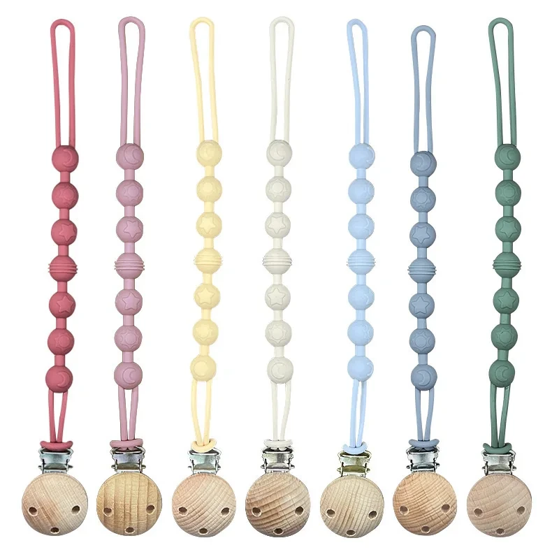 Clip de dentition en silicone pour sucette de bébé 1