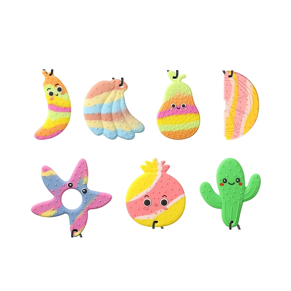 Custom Baby Tooth Training Silicone Teether - Bpa Free Soft Fruit Toy 1