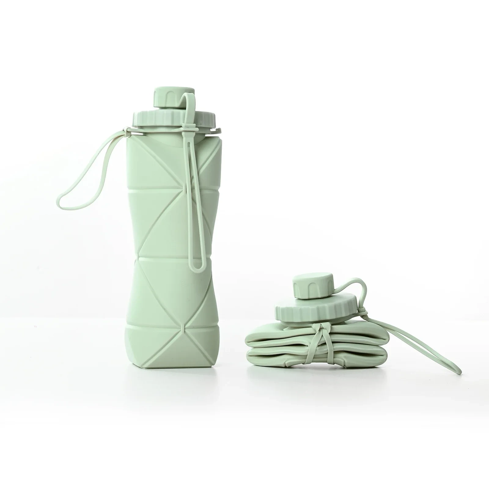 Taza portátil del agua del silicón, resistente a altas temperaturas, categoría alimenticia, deportes del viaje 1