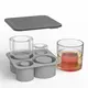 For Marketplace Black Silicone Kitchen Utensil Set Making Ice Cubes by VTOP 6