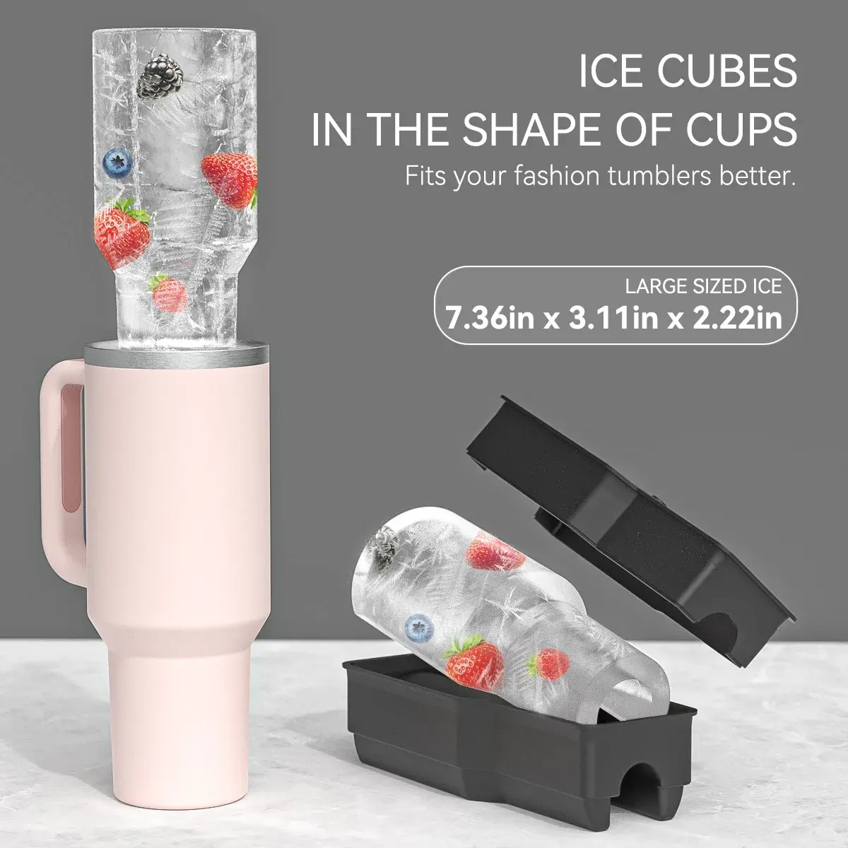 For Marketplace Black Silicone Kitchen Utensil Set Making Ice Cubes by VTOP 3