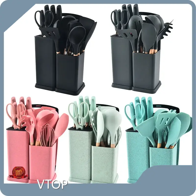 Pastel Silicone Kitchen Utensils for Marketplace Customizabledirectly Sale 1