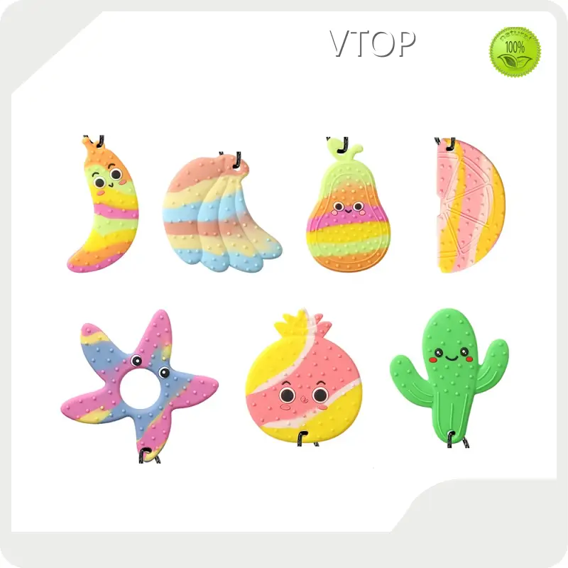 VTOP Silicone Toys for Kids 100%food Grade Silicone Teetherfactory Direct Supply 1