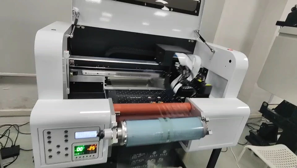 Impressora uv pequena de 30 polegadas de largura com colagem gratuita 1