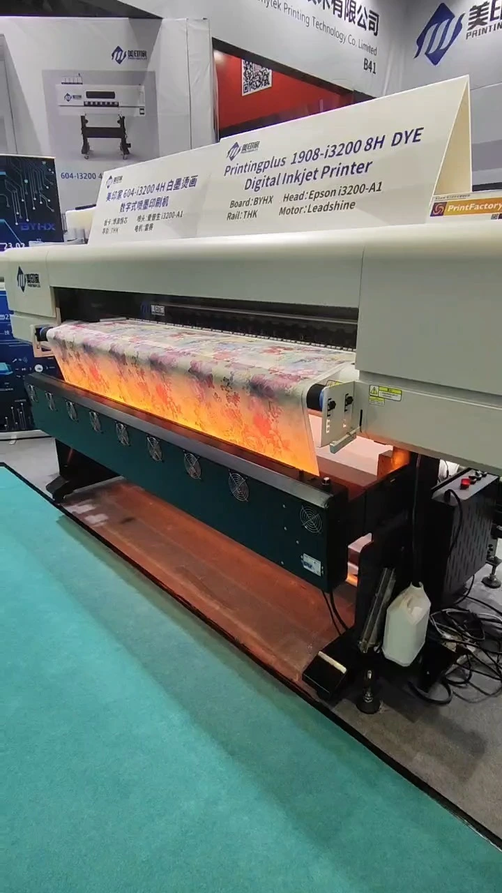 Four-color eight-head high speed large width thermal transfer printer 1