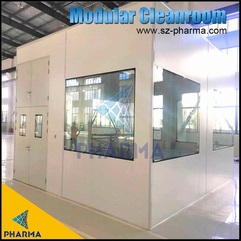 modular clean room Food & Beverage workshop dust free air cleaning equipment iso 8 glass wall clean room 1