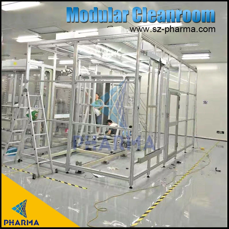 Salle blanche modulaire portative, cabine propre en PVC 1