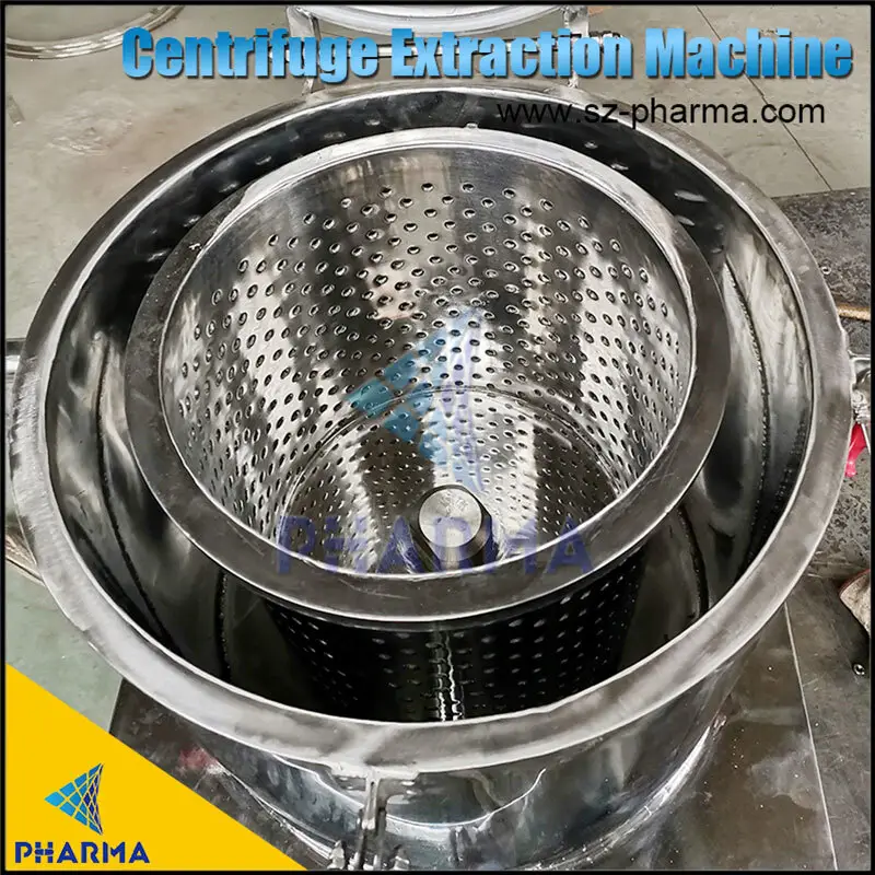 Máquina de extracción de cesta de bolsa de filtro de baja temperatura, máquina de separación centrífuga para aceite CBD 7
