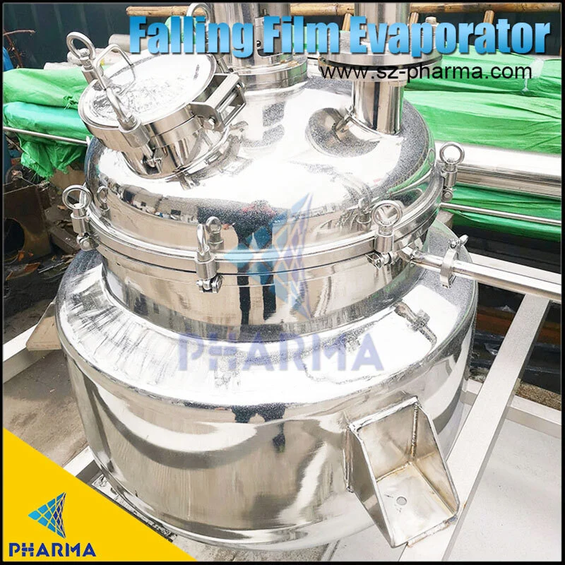CBD Crude Oil Low Temperature High Speed Falling Film Ethanol Recovery Evaporator Machine 1