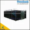 Cabine propre portative sans poussière, salle blanche modulaire avec rideau en PVC 1