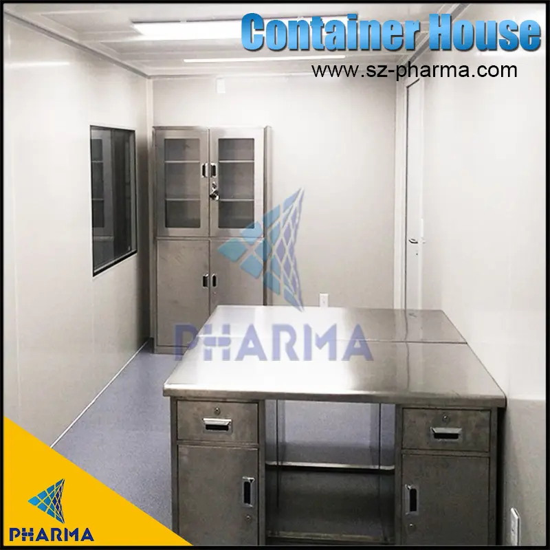 Salle blanche de conteneur personnalisée, salle blanche modulaire, cabine propre 6