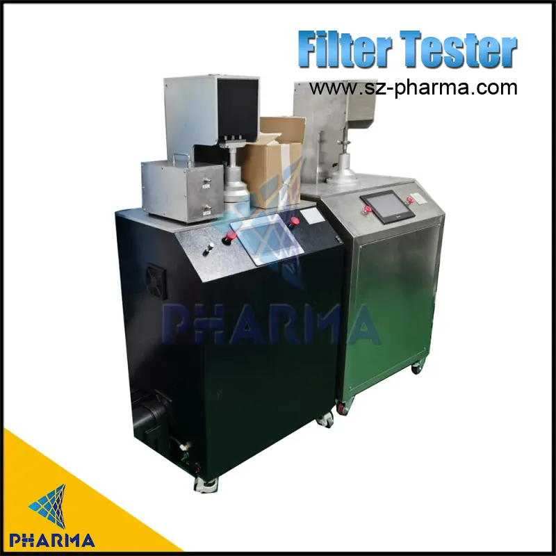 Testador automatizado de eficiência de filtro de máscara facial 1