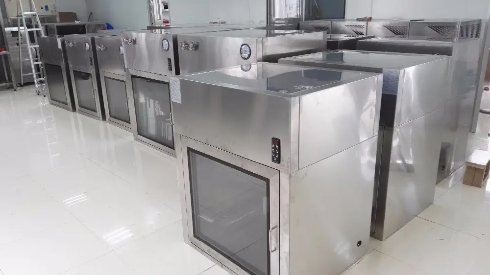 Proveedor de sala limpia de caja de paso PHARMA Pass Box para productos farmacéuticos 6