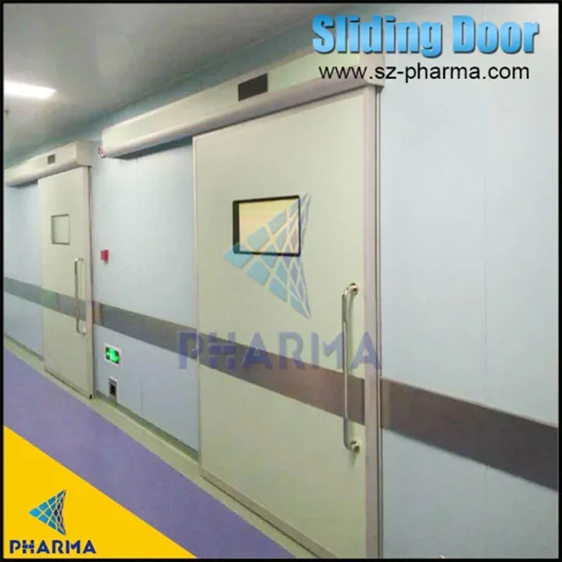 Puerta corredera automática para sala de rayos X 1