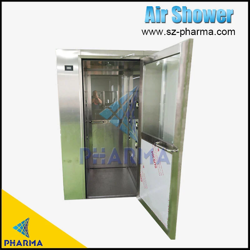 Chuveiro de ar de sala limpa com intertravamento eletrônico mecânico & de aço inoxidável 1