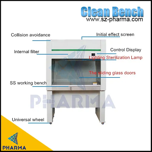 SS304 Lab Air Flow Min Tabletop Clean Bench 4