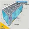 Bewegliche Laminar-Flow-Hauben-Reinigungskabine mit Rad 2
