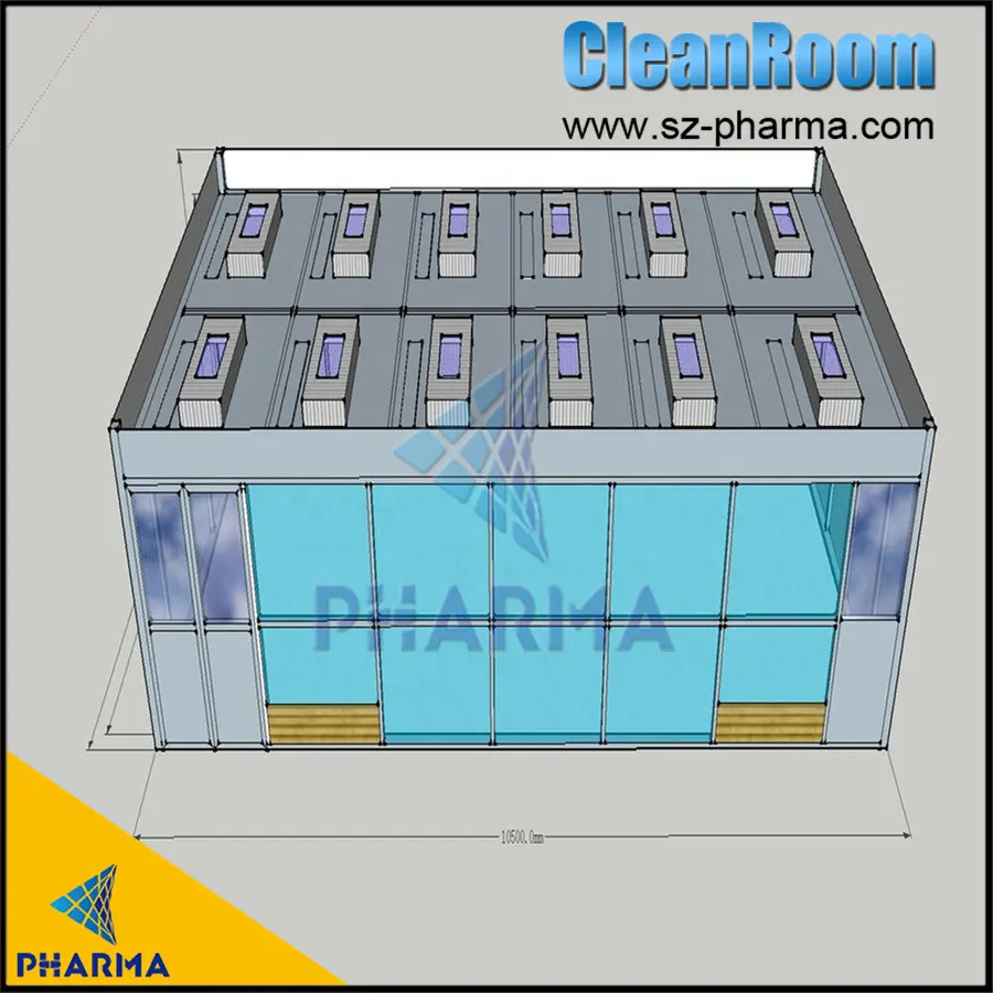 Bewegliche Laminar-Flow-Hauben-Reinigungskabine mit Rad 3