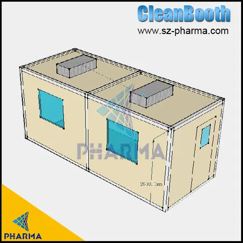 Modularer Reinraum mit begehbarer Decke 7