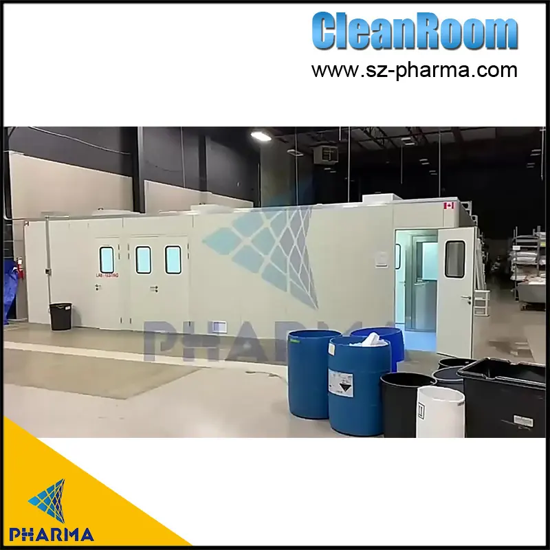 Sala desinfetada modular dura do painel de parede do tipo sanduíche do chuveiro de ar do ISO 7 4