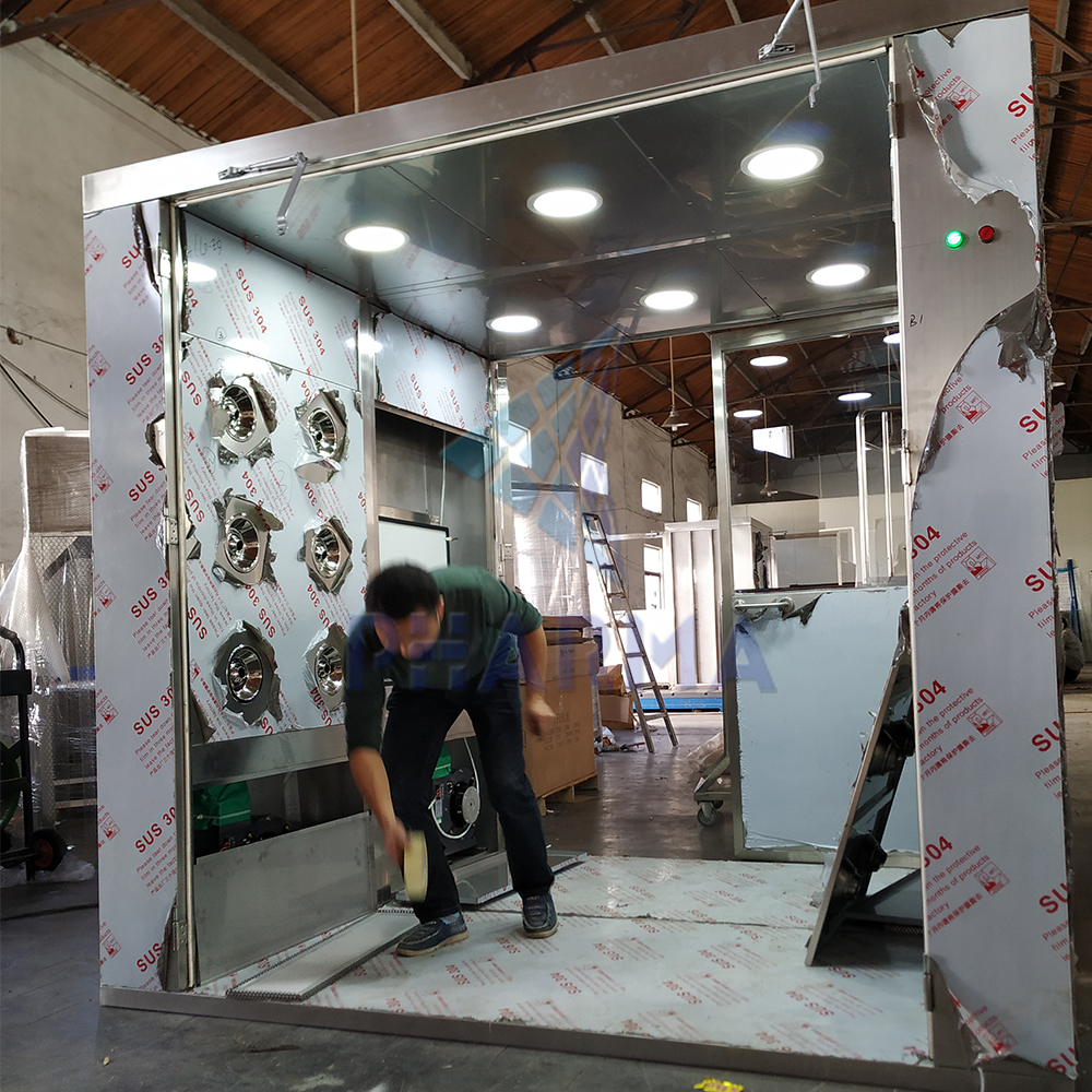product-PHARMA-Custom size model SS 304 air shower for clean Room entrance-img