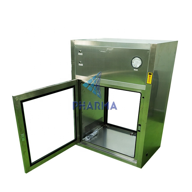 Caja de paso de enclavamiento de laboratorio Caja de flujo laminar Caja de paso estática Ventana de paso de PCB 17